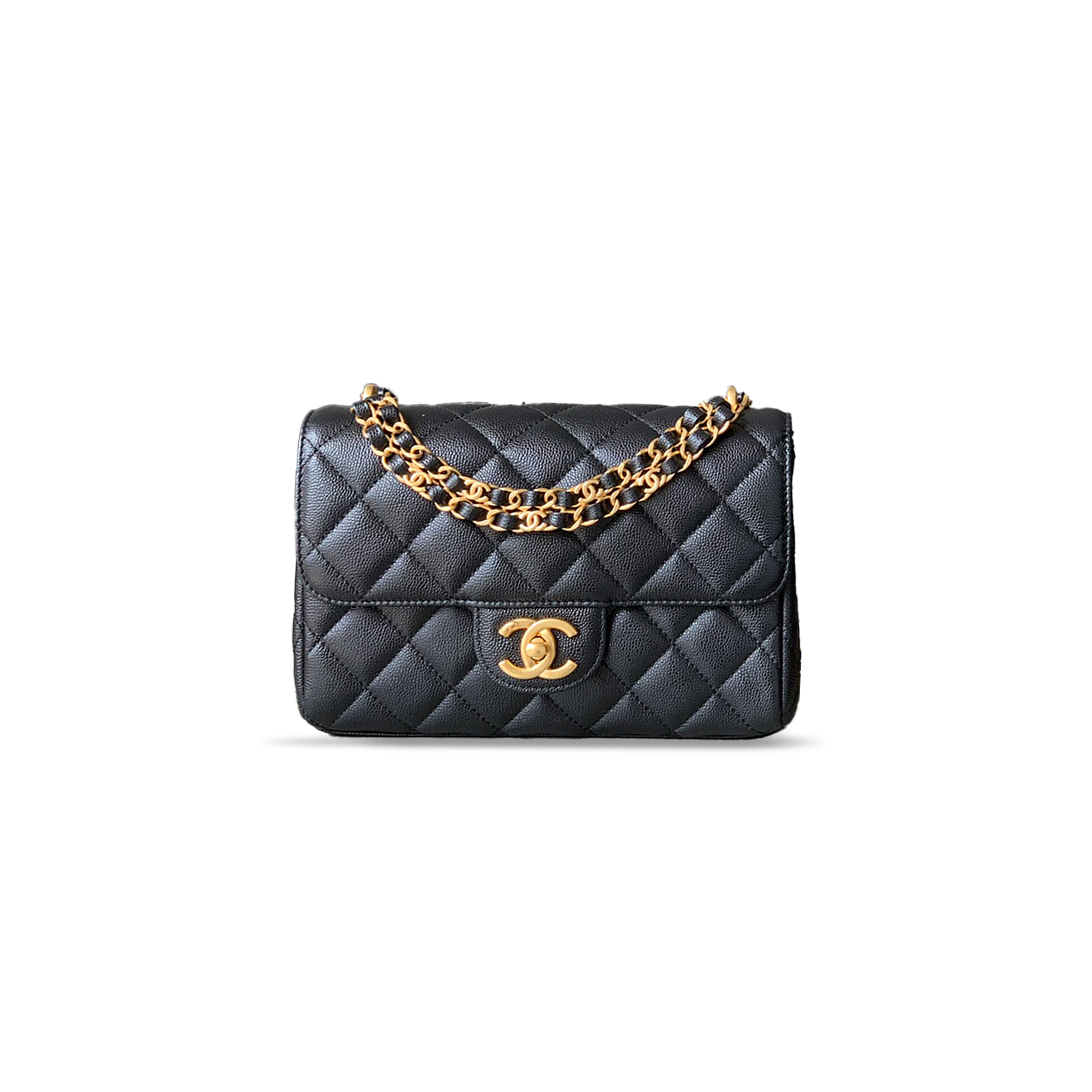 CHANE CAVIAR WALLET ON CHAIN 321491 (18*13*5.5cm)